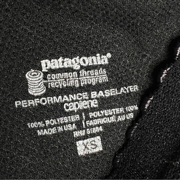 Patagonia Capilene Womens Legging Size XS Performance Base Layer Black Pants. - Picture 5 of 7